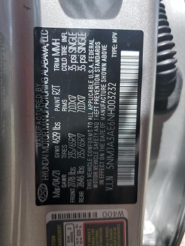 2022 Hyundai Tucson Se VIN: 5NMJA3AE6NH003232 Lot: 59633694