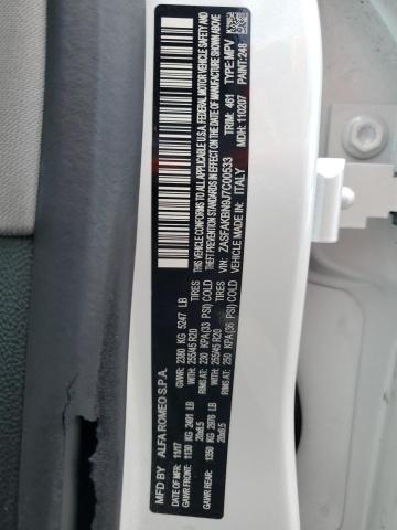 2018 Alfa Romeo Stelvio Ti VIN: ZASFAKBN9J7C00533 Lot: 57728694