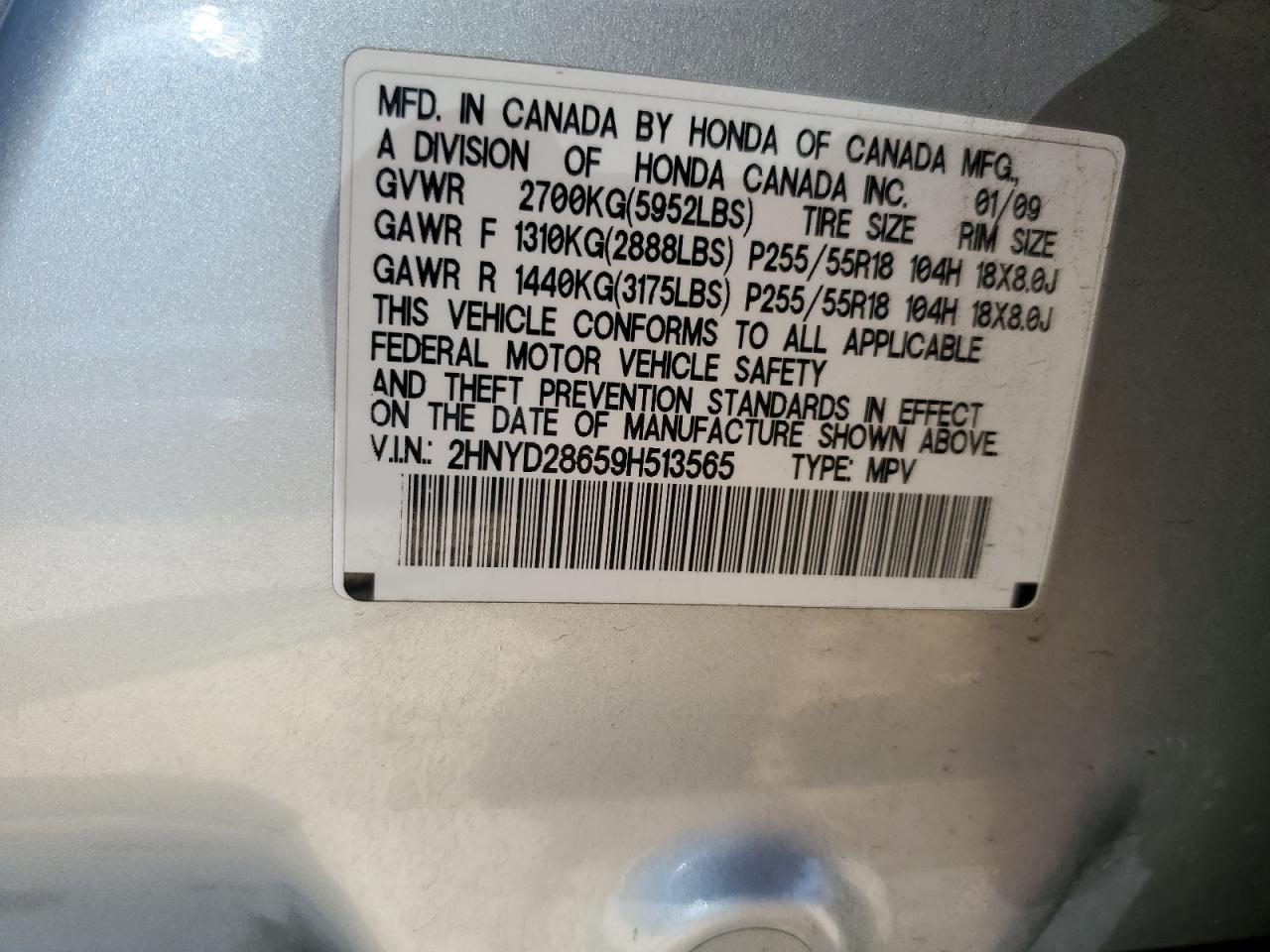 2HNYD28659H513565 2009 Acura Mdx Technology
