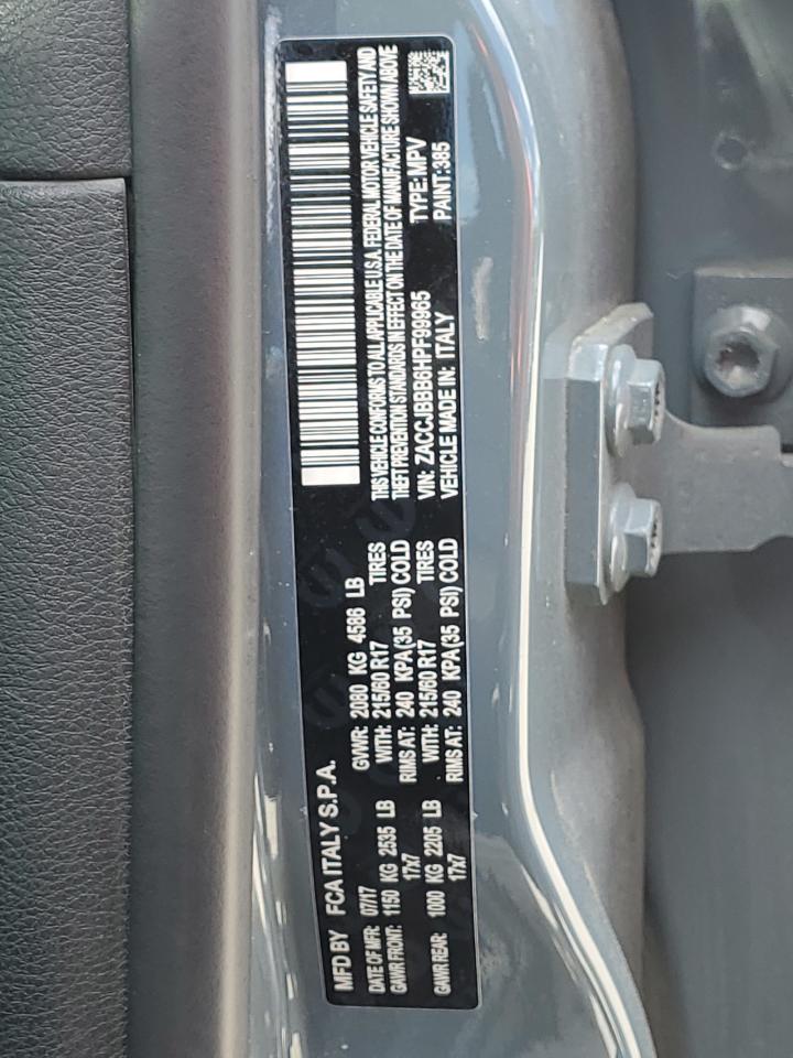 ZACCJBBB6HPF99965 2017 Jeep Renegade Latitude