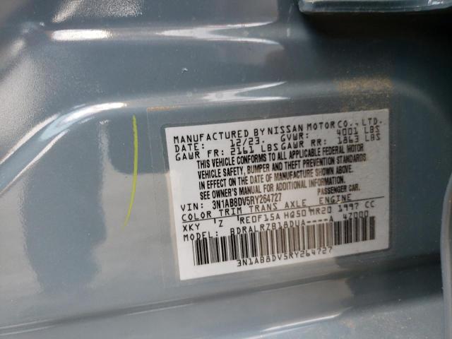 2024 Nissan Sentra Sr VIN: 3N1AB8DV5RY264727 Lot: 60418214