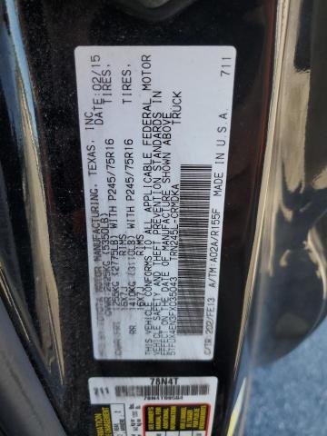 2015 TOYOTA TACOMA ACC - 5TFUX4EN3FX035043