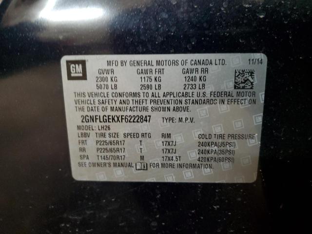 2GNFLGEKXF6222847 2015 CHEVROLET EQUINOX - Image 14