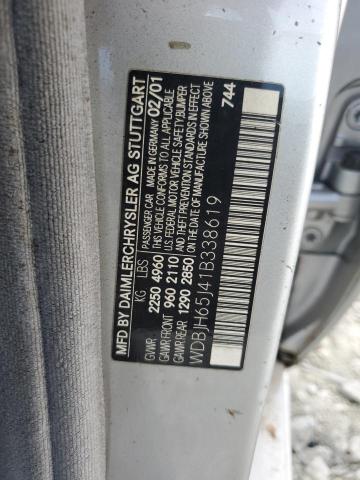 2001 Mercedes-Benz E 320 VIN: WDBJH65J41B338619 Lot: 57653214