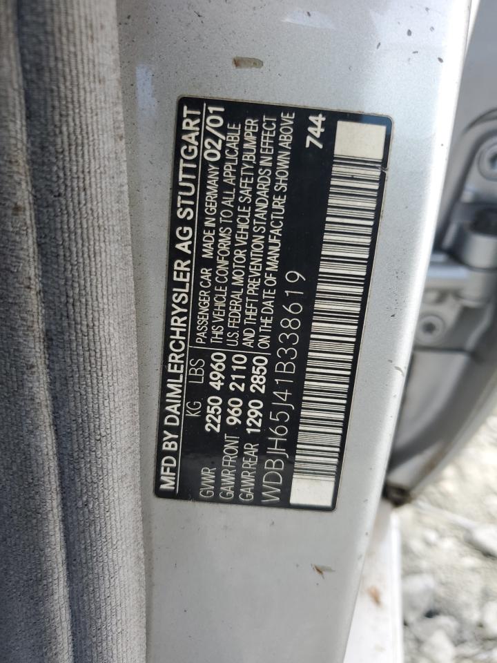 WDBJH65J41B338619 2001 Mercedes-Benz E 320