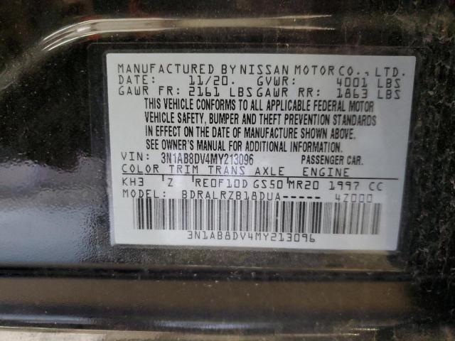 2021 Nissan Sentra Sr VIN: 3N1AB8DV4MY213096 Lot: 58125514