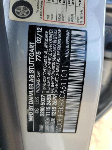 2012 Mercedes-Benz E 350 VIN: WDDHF5KBXCA611011 Lot: 60681864