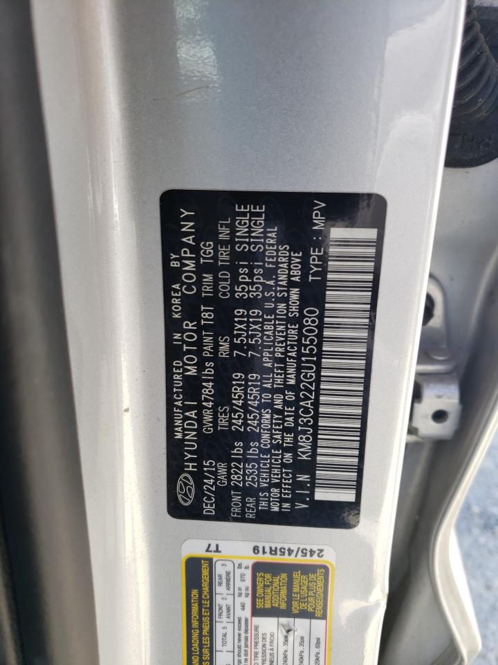 KM8J3CA22GU155080 2016 Hyundai Tucson Limited