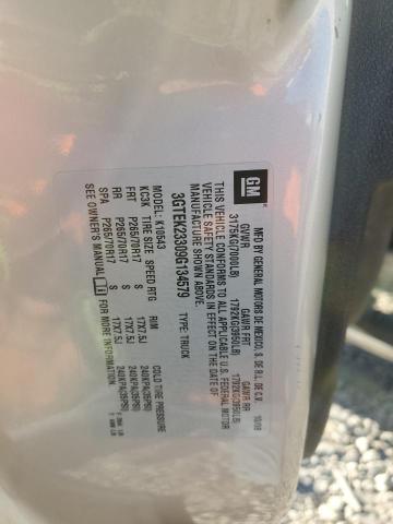 2009 GMC Sierra K1500 Sle VIN: 3GTEK23309G134579 Lot: 59014844