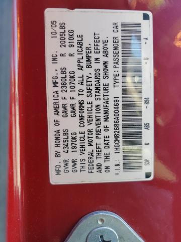 2006 Honda Accord Ex VIN: 1HGCM82686A004691 Lot: 59800554