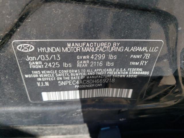 2013 Hyundai Sonata Se VIN: 5NPEC4AC8DH669218 Lot: 57441544