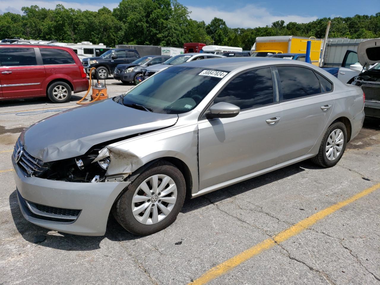 Lot #2628909240 2012 VOLKSWAGEN PASSAT S