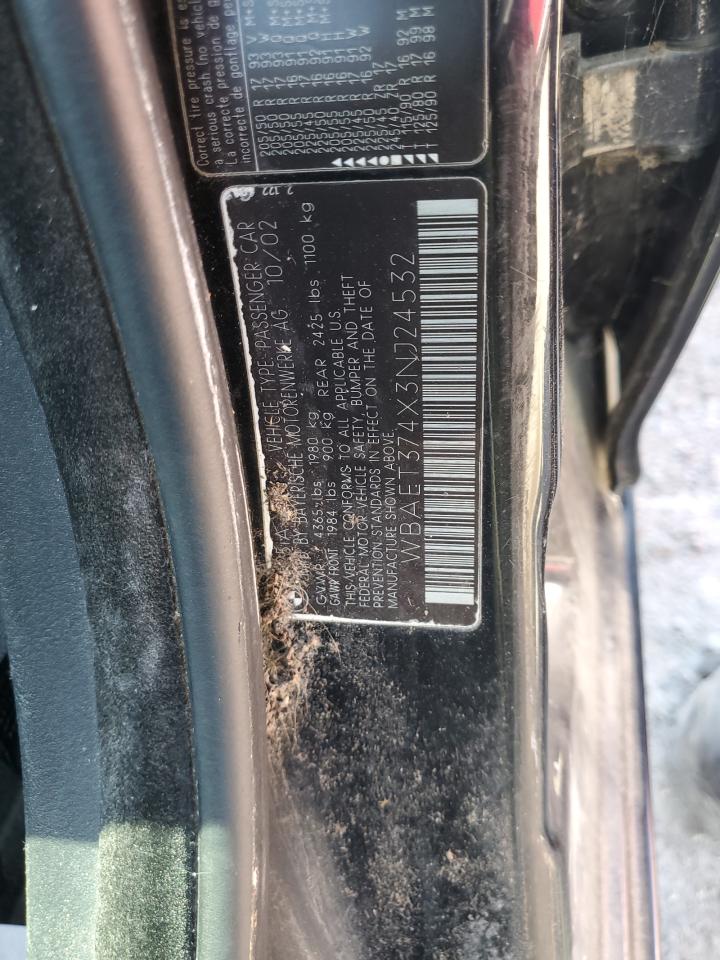 WBAET374X3NJ24532 2003 BMW 325 I