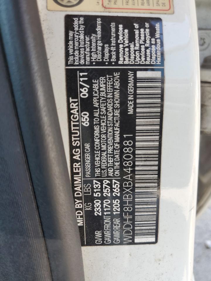 WDDHF8HBXBA480881 2011 Mercedes-Benz E 350 4Matic