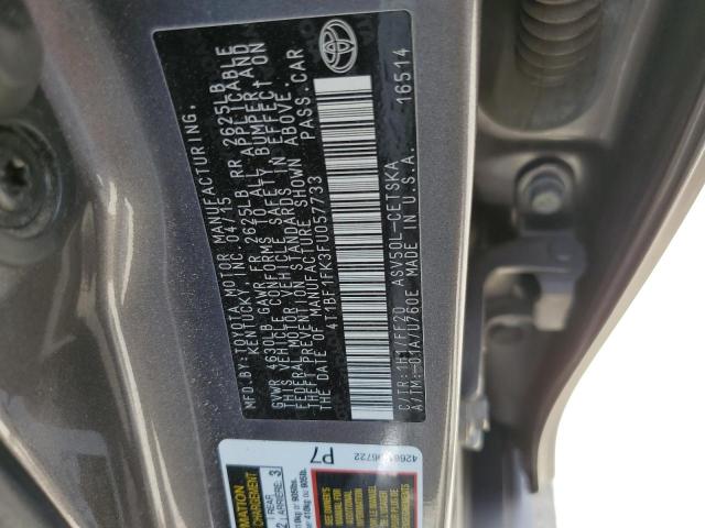 VIN 4T1BF1FK3FU057733 2015 Toyota Camry, LE no.12