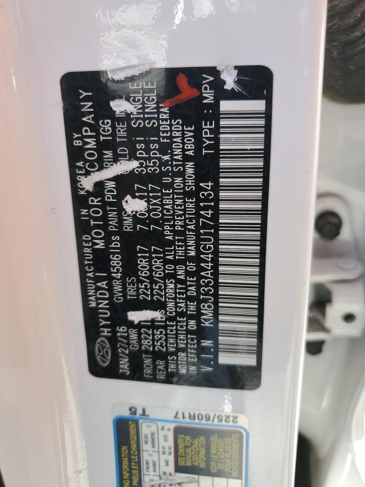 KM8J33A44GU174134 2016 Hyundai Tucson Limited