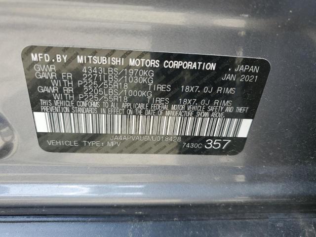 2021 Mitsubishi Outlander Sport Se VIN: JA4APVAU6MU018428 Lot: 57713764