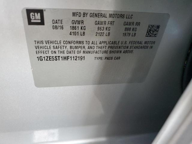 2017 Chevrolet Malibu Lt VIN: 1G1ZE5ST1HF112191 Lot: 60307704