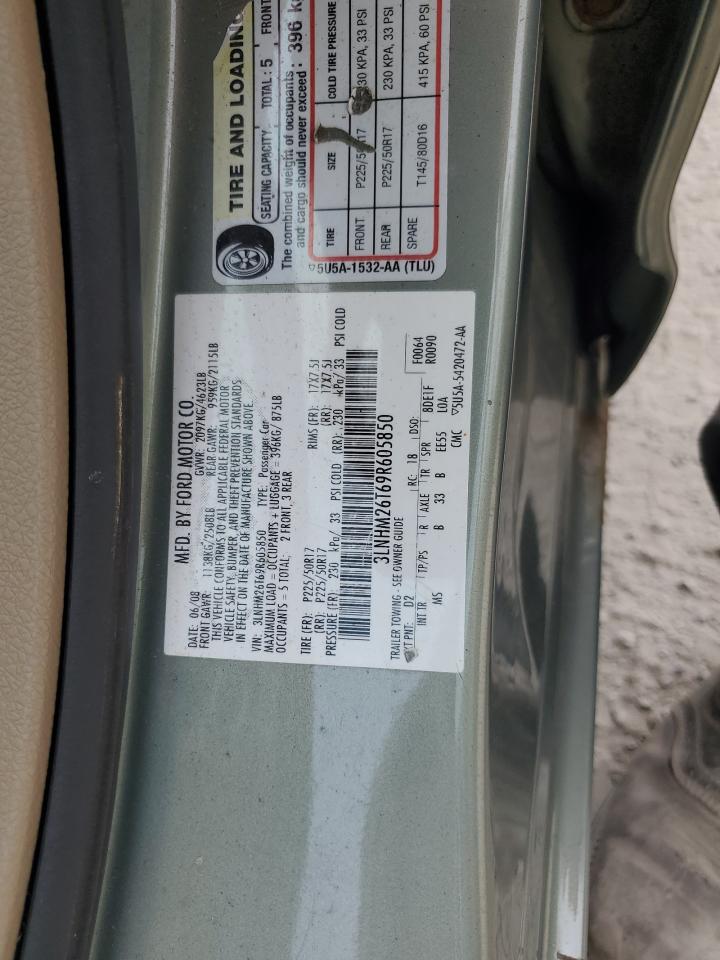 3LNHM26T69R605850 2009 Lincoln Mkz