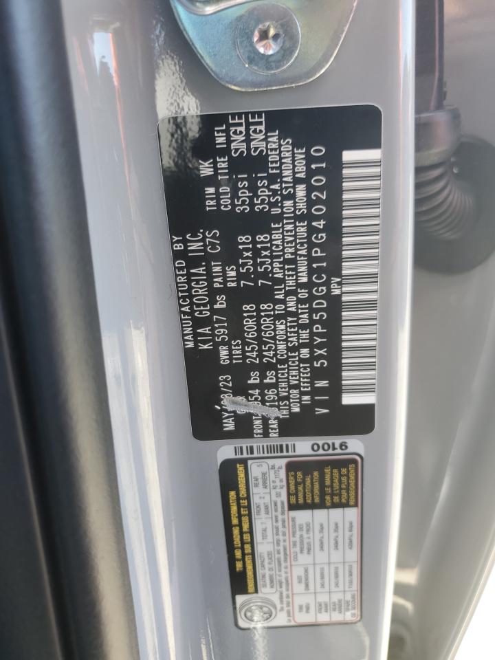 5XYP5DGC1PG402010 2023 Kia Telluride Sx