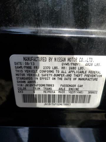 2014 Infiniti Q50 Base VIN: JN1BV7AP0EM678863 Lot: 59976644