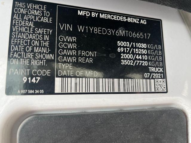 2021 Mercedes-Benz Sprinter 3500 VIN: W1Y8ED3Y6MT066517 Lot: 61175094