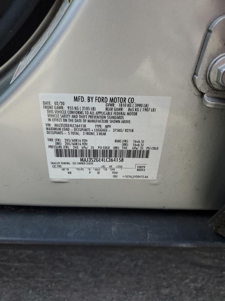 MAJ3S2GE4LC364158 2020 Ford Ecosport Se