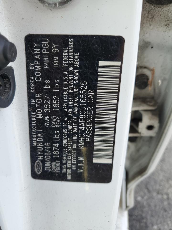 KMHCT4AE8GU165525 2016 Hyundai Accent Se