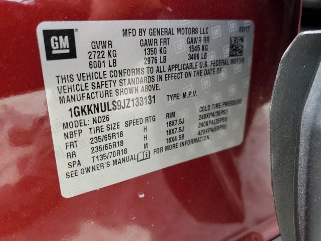 2018 GMC Acadia Slt-1 VIN: 1GKKNULS9JZ133131 Lot: 57359314