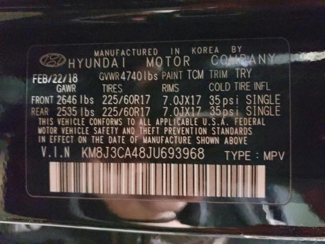 2018 HYUNDAI TUCSON SEL - KM8J3CA48JU693968