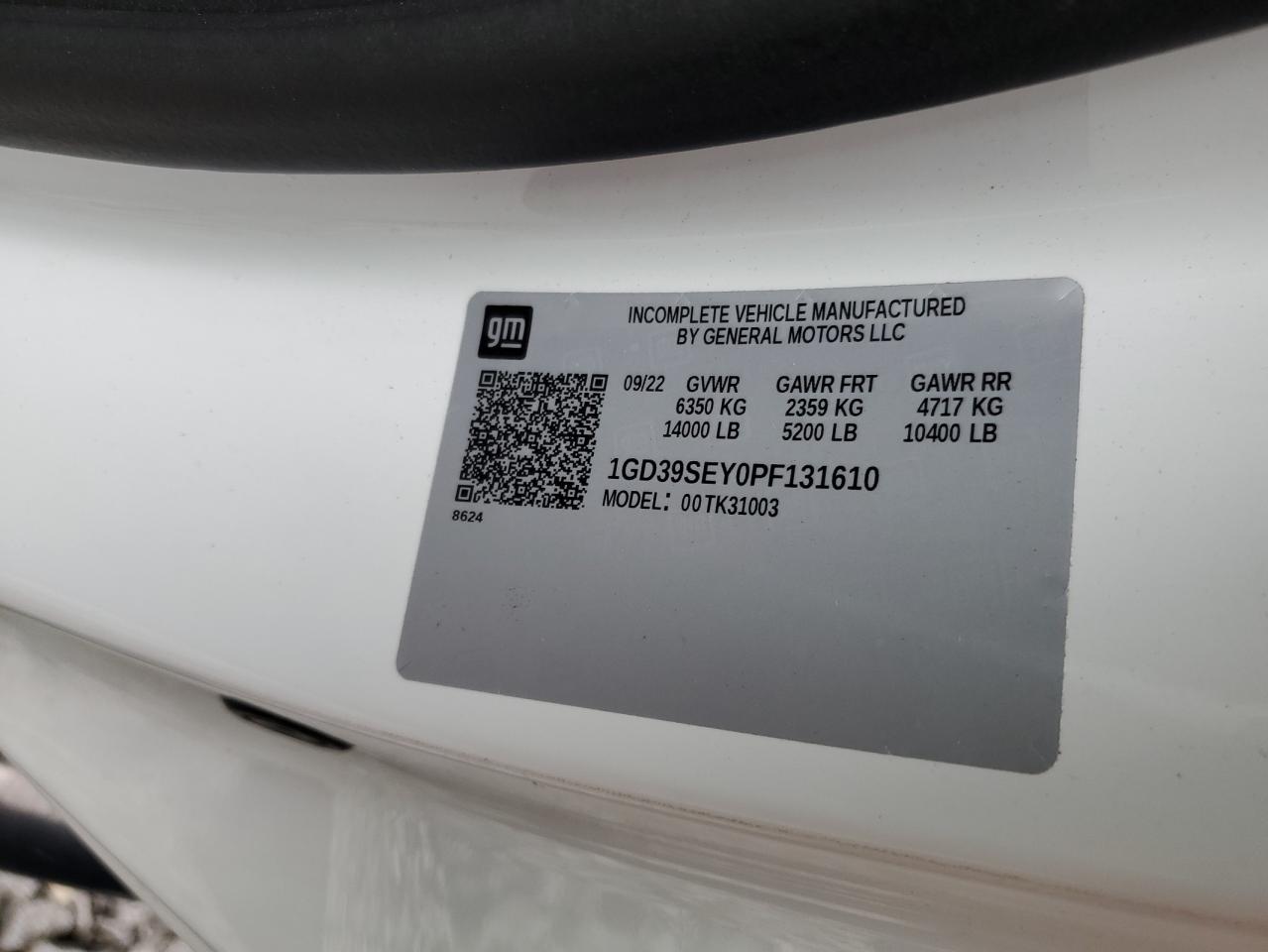 1GD39SEY0PF131610 2023 GMC Sierra K3500