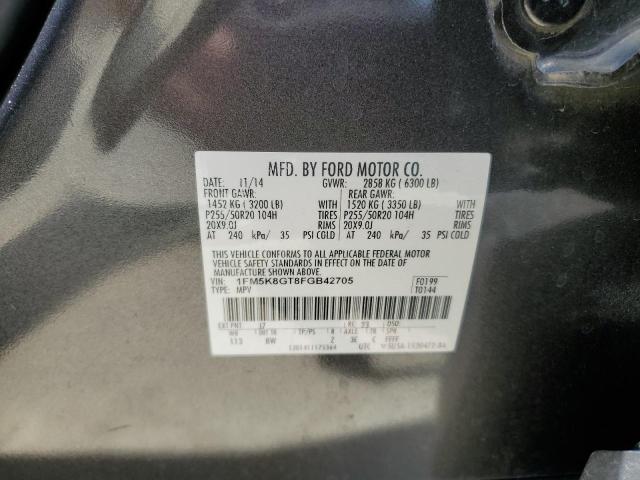 2015 Ford Explorer Sport VIN: 1FM5K8GT8FGB42705 Lot: 59882644