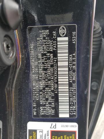 2017 TOYOTA CAMRY LE - 4T1BF1FKXHU302742