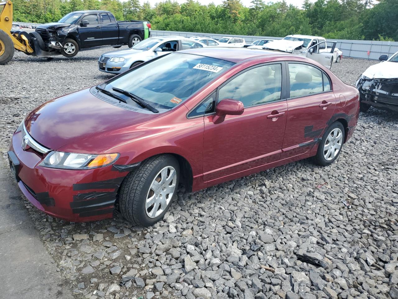 1HGFA16508L117296 2008 Honda Civic Lx