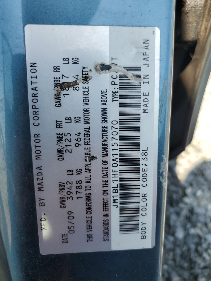 JM1BL1HF0A1157070 2010 Mazda 3 I