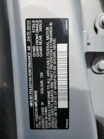 2023 Polestar 2 VIN: YSMED3KA5PL156632 Lot: 60421434