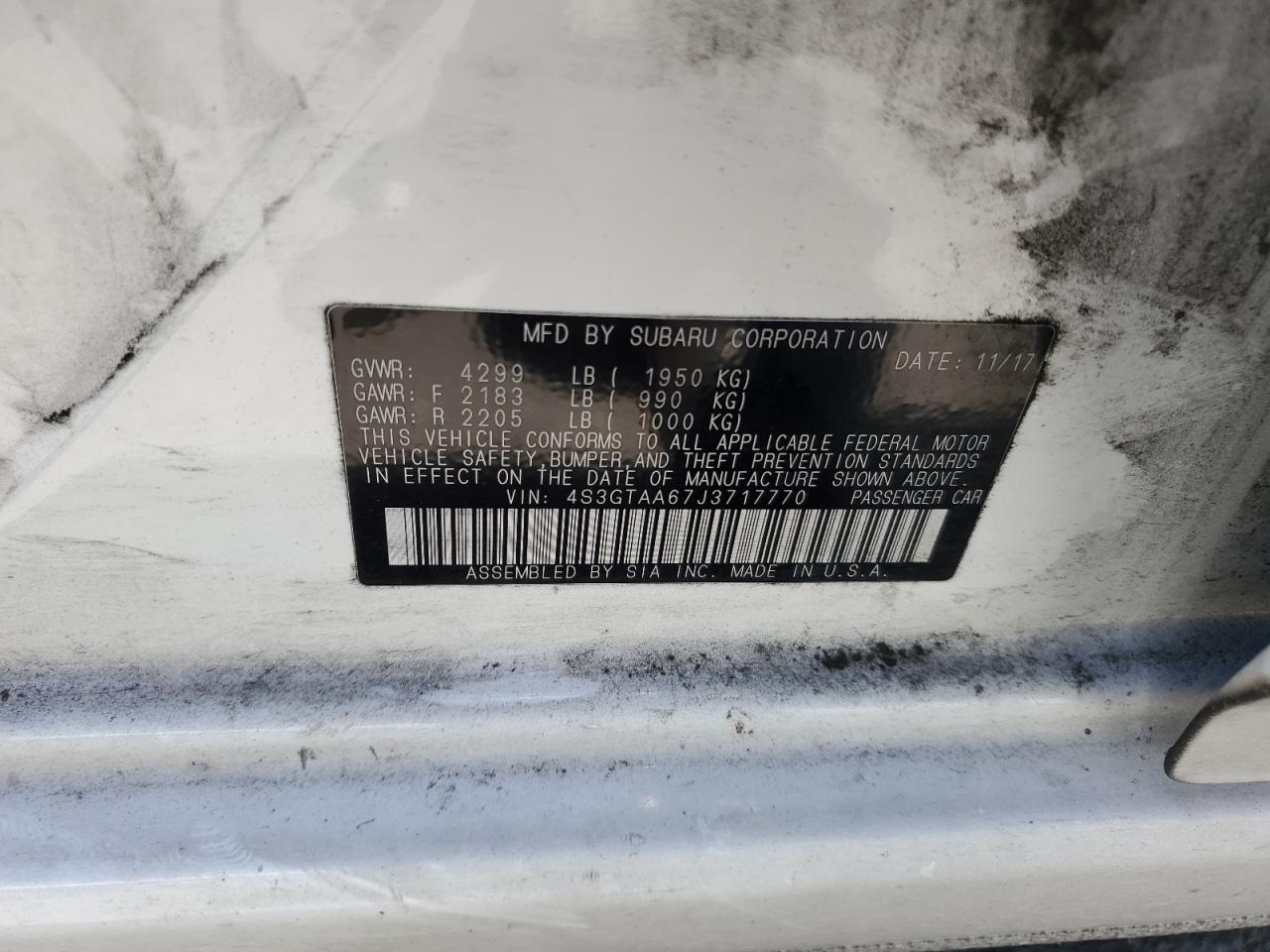 4S3GTAA67J3717770 2018 Subaru Impreza