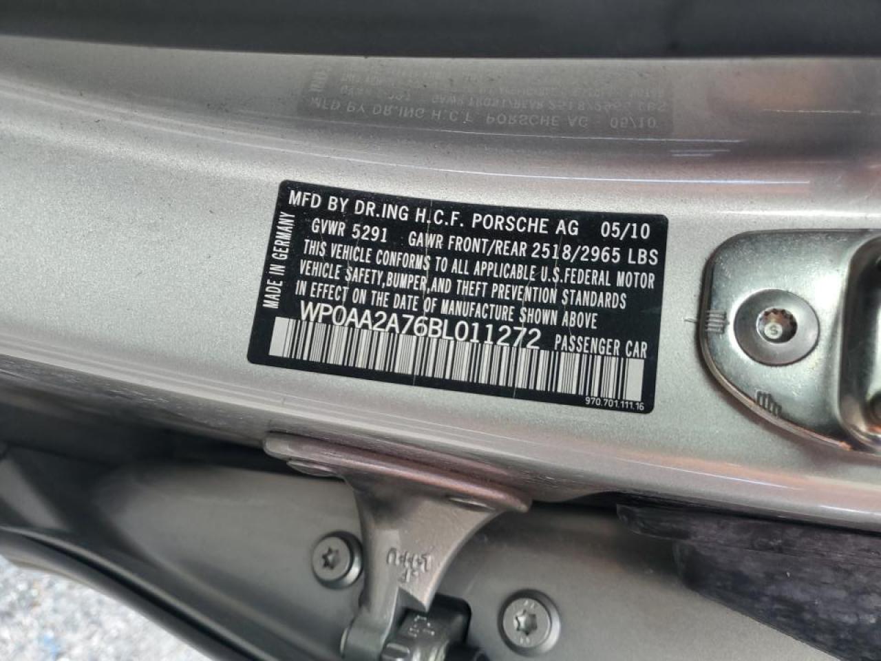 WP0AA2A76BL011272 2011 Porsche Panamera 2