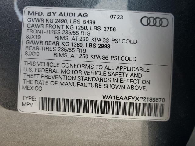 WA1EAAFYXP2189870 Audi Q5 PREMIUM 13