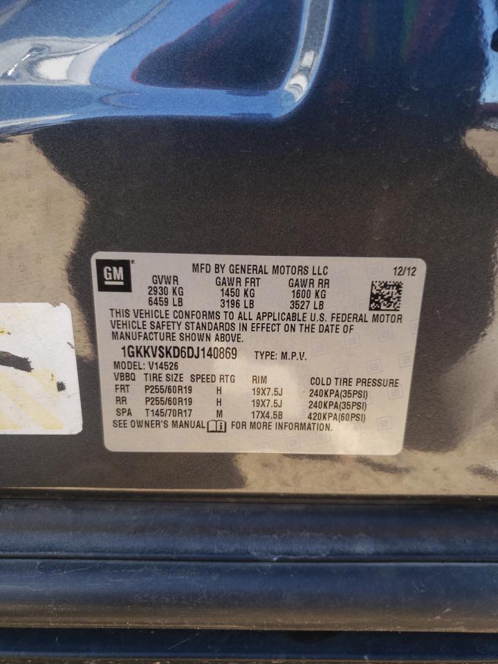 1GKKVSKD6DJ140869 2013 GMC Acadia Slt-2