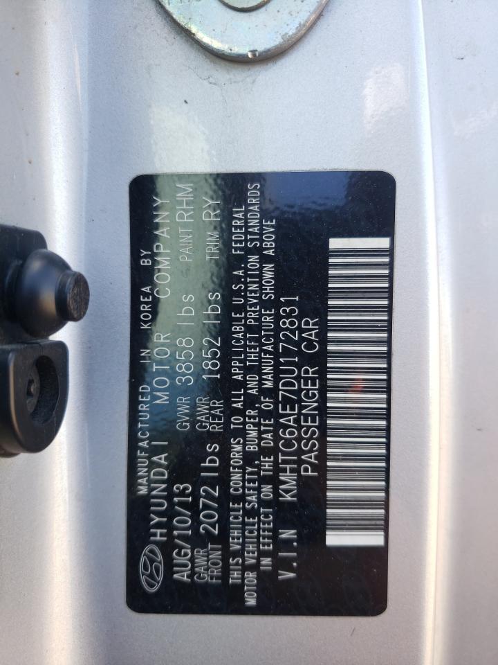 KMHTC6AE7DU172831 2013 Hyundai Veloster Turbo