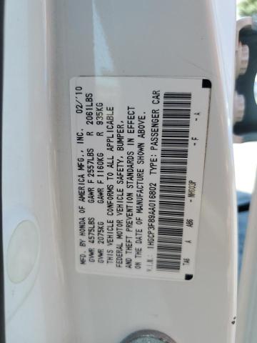 2010 Honda Accord Exl VIN: 1HGCP3F89AA016802 Lot: 60237864