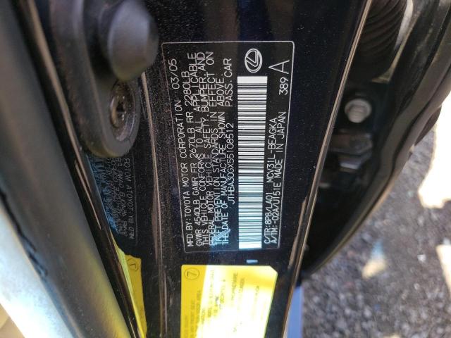 2005 Lexus Es 330 VIN: JTHBA30GX55108512 Lot: 59698604