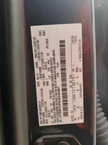 2018 Ford F150 Supercrew VIN: 1FTEW1CPXJKC43467 Lot: 58458414