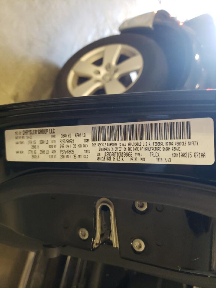 1C6RD7GT1CS150056 2012 Dodge Ram 1500 Slt