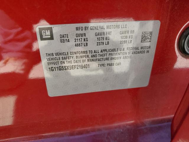 2014 Chevrolet Malibu 3Lt VIN: 1G11G5SX9EF219401 Lot: 57745734