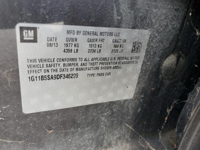 2013 Chevrolet Malibu Ls VIN: 1G11B5SA9DF346299 Lot: 60699764