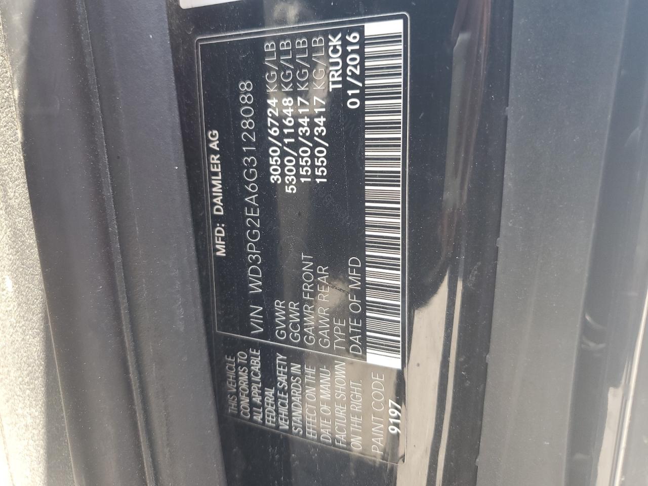 WD3PG2EA6G3128088 2016 Mercedes-Benz Metris