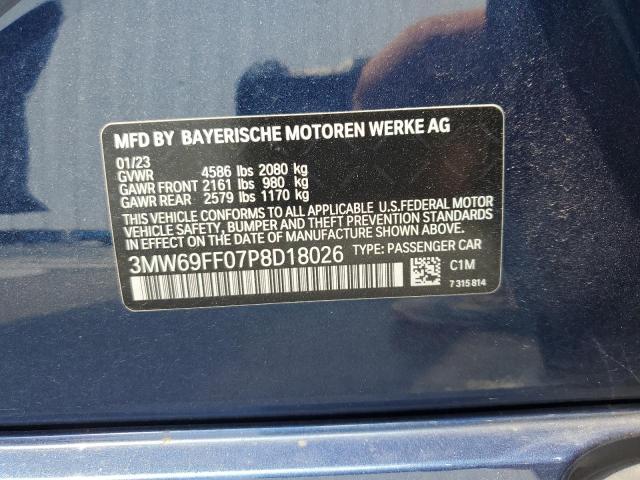 3MW69FF07P8D18026 2023 BMW 330I