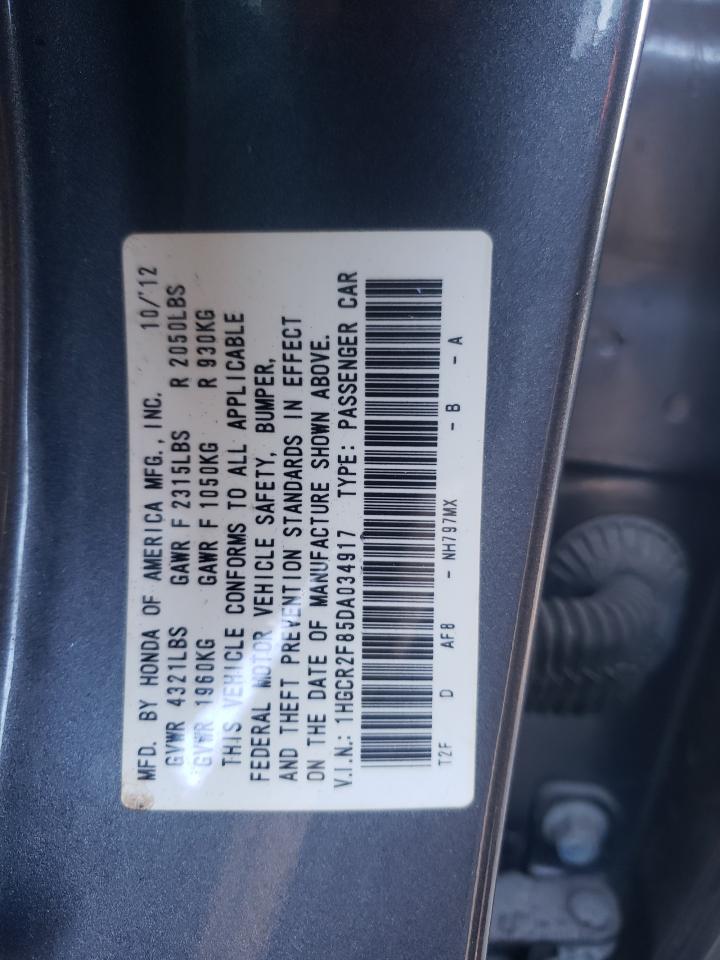2013 Honda Accord Exl vin: 1HGCR2F85DA034917